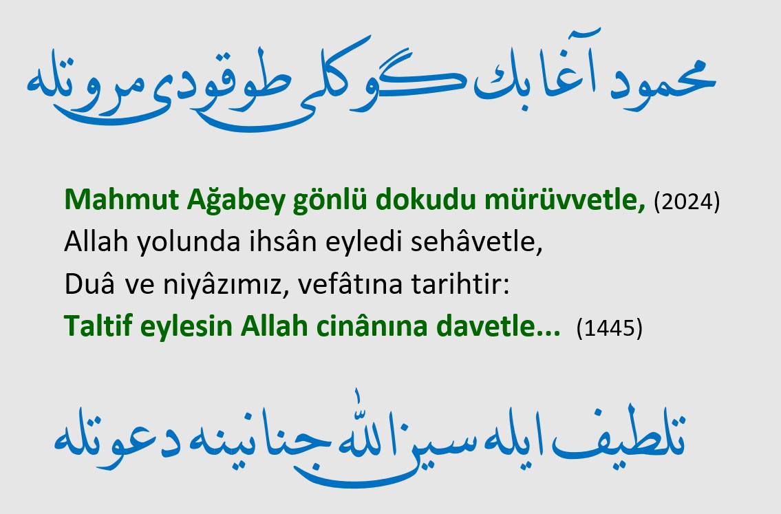 MAHMUT DOKUMACILAR’IN VEFATINA TARİH