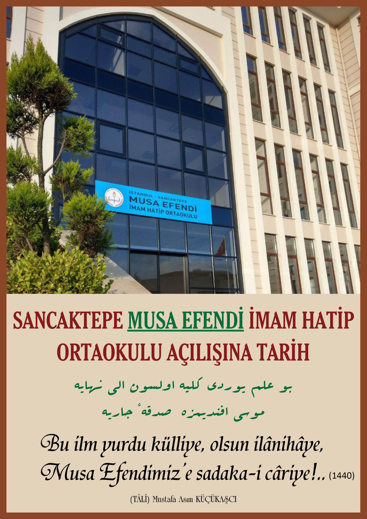 Sancaktepe Musa Efendi İmam Hatip Ortaokulu Açılışına Tarih
